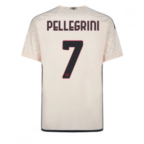 Maillot de foot AS Roma Lorenzo Pellegrini #7 Extérieur 2023-24 Manches Courte